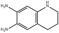 6,7-Quinolinediamine,  1,2,3,4-tetrahydro- Struktur