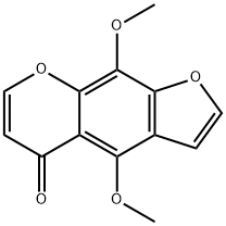 4,9-Dimethoxy-5H-furo[3,2-g][1]benzopyran-5-one 结构式
