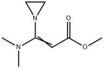3-(1-Aziridinyl)-3-(dimethylamino)propenoic acid methyl ester Structure