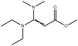 3-(Diethylamino)-3-(dimethylamino)propenoic acid methyl ester Struktur