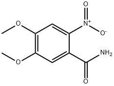4,5-二甲氧基-2-硝基苯甲酰胺,4959-60-8,结构式