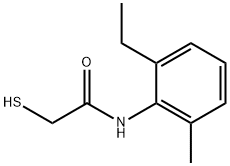 Acetamide, N-(2-ethyl-6-methylphenyl)-2-mercapto- (9CI) Struktur