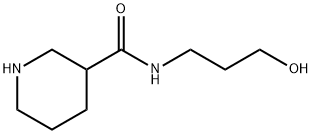 ピペリジン-3-カルボン酸(3-ヒドロキシ-プロピル)アミド 化学構造式