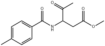 METHYL 3-[(4-METHYLBENZOYL)AMINO]-4-OXOPENTANOATE Struktur