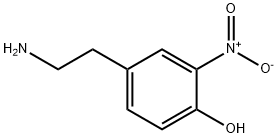 4-(2-氨乙基)-2-硝基-苯酚 结构式
