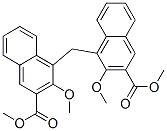 dimethyl 4,4'-methylenebis[3-methoxy-2-naphthoate] Structure