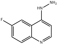 6-氟-4-肼基喹啉 结构式