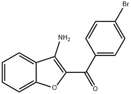 (3-AMINO-1-BENZOFURAN-2-YL)(4-BROMOPHENYL)METHANONE Structure