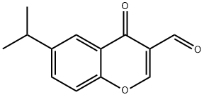 6-异丙基-4-氧代-4H-1-苯并吡喃-3-甲醛,49619-58-1,结构式