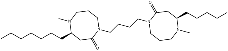 1-[4-(Octahydro-4-heptyl-5-methyl-2-oxo-1,5-diazocin-1-yl)butyl]-3,4,5,6,7,8-hexahydro-5-methyl-4-pentyl-1,5-diazocin-2(1H)-one 结构式
