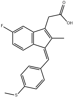 49627-27-2 5-フルオロ-2-メチル-1-[(Z)-4-(メチルチオ)ベンジリデン]-1H-インデン-3-酢酸