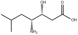 (3R,4R)-4-AMINO-3-HYDROXY-6-METHYLHEPTANOIC Struktur