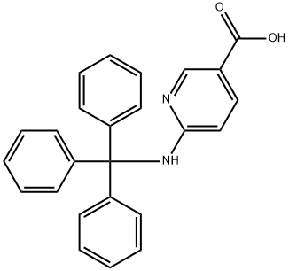 6-(三苯甲基氨基)烟酸 结构式