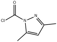 1H-Pyrazole-1-carbonyl chloride, 3,5-dimethyl- (9CI) Structure