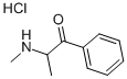 (+/-)-2-(METHYLAMINO)PROPIOPHENONE HYDROCHLORIDE Struktur