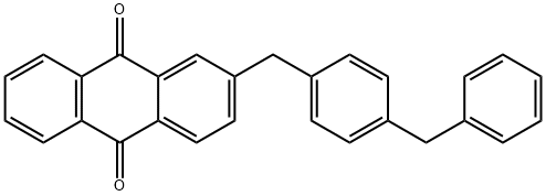 2-[[4-(phenylmethyl)phenyl]methyl]anthraquinone  Structure