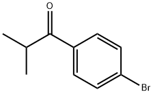 1-(4-ブロモフェニル)-2-メチル-1-プロパノン 化学構造式