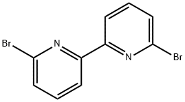 6,6'-ジブロモ-2,2'-ビピリジル 化学構造式