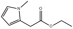 1-メチル-1H-ピロール-2-酢酸エチル 化学構造式