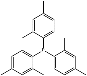 トリス(2,4-ジメチルフェニル)ホスフィン 化学構造式