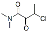 Butanamide,  3-chloro-N,N-dimethyl-2-oxo- 结构式