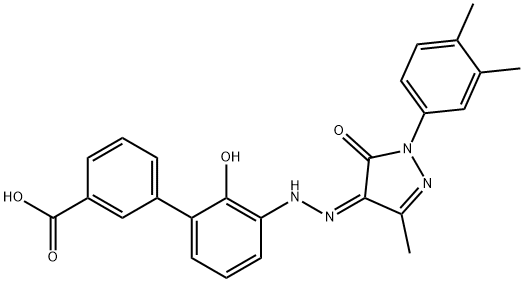 エルトロムボパグ 化学構造式