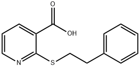 2-[(2-phenylethyl)thio]nicotinic acid,496775-95-2,结构式