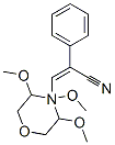 3,4,5-トリメトキシ-α-(モルホリノメチレン)ベンゼンアセトニトリル 化学構造式