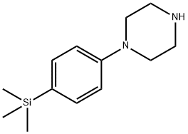 1-(4-三甲基甲硅烷基苯基)哌嗪, 496808-09-4, 结构式