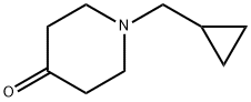 1-(シクロプロピルメチル)ピペリジン-4-オン 化学構造式