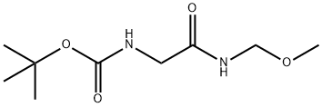Carbamic acid, [2-[(methoxymethyl)amino]-2-oxoethyl]-, 1,1-dimethylethyl ester Struktur