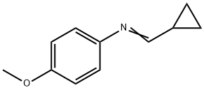Benzenamine, N-(cyclopropylmethylene)-4-methoxy- (9CI) Structure