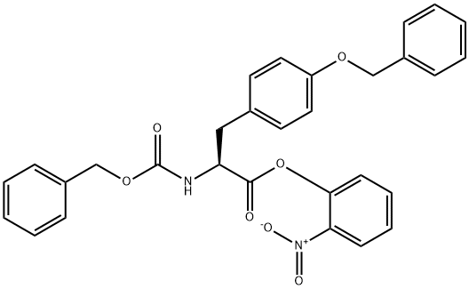 N-[(Benzyloxy)carbonyl]-O-benzyl-L-tyrosine (2-nitrophenyl) ester 结构式