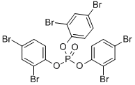 三(2,4-二溴苯)磷酸酯 结构式