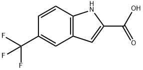 5-トリフルオロメチル-1H-インドール-2-カルボン酸 化学構造式