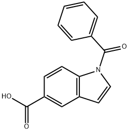 1-BENZOYL-1H-INDOLE-5-CARBOXYLIC ACID 化学構造式