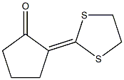 2-(1,3-Dithiolan-2-ylidene)cyclopentanone 结构式