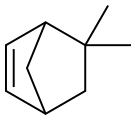 5,5-ジメチルビシクロ[2.2.1]ヘプタ-2-エン 化学構造式