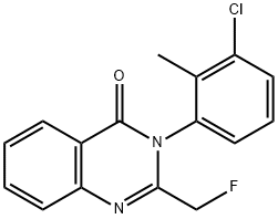 3-(3-Chloro-2-methylphenyl)-2-(fluoromethyl)quinazolin-4(3H)-one Struktur