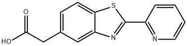 2-(2-pyridin-2-ylbenzothiazol-5-yl)acetic acid Structure