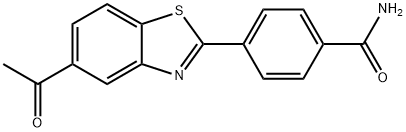 4-(5-Acetylbenzothiazol-2-yl)benzamide 结构式