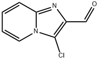 3-CHLOROIMIDAZO[1,2-A]PYRIDINE-2-CARBALDEHYDE 化学構造式
