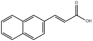 (E)-3-(naphthalen-2-yl)acrylic acid, 49711-14-0, 结构式