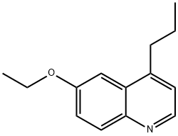 6-エトキシ-4-プロピルキノリン 化学構造式