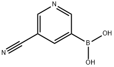 5-シアノ-3-ピリジニルボロン酸 化学構造式