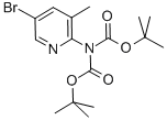 DI-TERT-BUTYL [5-BROMO-3-METHYLPYRIDIN-2-YL]IMIDODICARBONATE Struktur