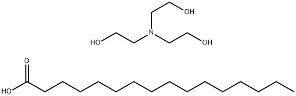 tris(2-hydroxyethyl)ammonium palmitate  Struktur