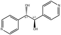 meso-α,β-ジ(4-ピリジル) グリコール 化学構造式