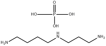 亚精胺 磷酸盐,49721-50-8,结构式