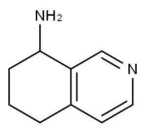 8-氨基-5,6,7,8-四氢异喹啉, 497251-60-2, 结构式